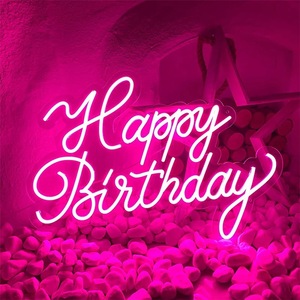 Insegna al Neon LED Impermeabile, Luce al Neon '<span class=keywords><strong>Buon</strong></span> <span class=keywords><strong>Compleanno</strong></span>' per Decorazioni di Feste di <span class=keywords><strong>Compleanno</strong></span> Interne ed Esterne - Product Image 5