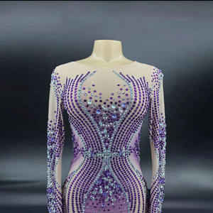 Novance女性奢华舞会礼服2022水晶长闪亮婚纱时尚晚礼服舞会亮片晚礼服 - Product Image 4