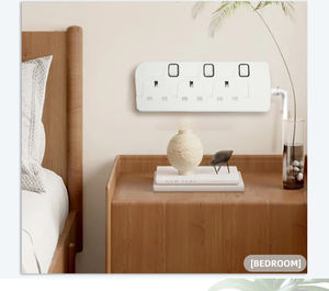 2026 New Arrival BETA Series UK <b>Plug</b> 13A 3000W Extension Socket PC Fire Retardant Safety Shutter Overload <b>Switch</b> for Home Office - Product Image 6