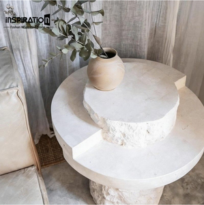 <span class=keywords><strong>Table</strong></span> basse <span class=keywords><strong>ronde</strong></span> moderne et créative en travertin naturel, résistante aux intempéries et aux UV, mobilier <span class=keywords><strong>de</strong></span> luxe pour <span class=keywords><strong>salon</strong></span> extérieur - Product Image 5