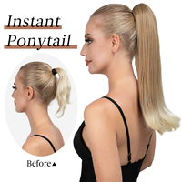 Extensions de cheveux synthétiques ondulées à pince, en fibres longues, résistantes à la chaleur, pour femmes - Vente en gros, design innovant