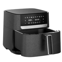 AOJA Couleur Personnalisée Ménage Écran Tactile Visible 4L 6L 8L Friteuse Numérique Multifonctionnelle Sans Huile Friteuses à Air