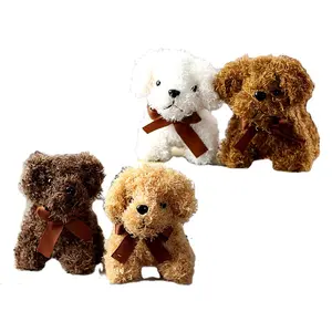 Factory Directly Sale 12cm Cute Cartoon Teddy Dog Plush Keychain Puppy Pendant Dog Plush Toy Key Chain