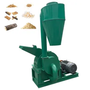 High Efficiency Tree Branch Coconut Husk Hammer Mill Electric Sawdust Biomass Wood Crusher Machine