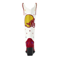 WETKISS Vente en gros usine Bottes de sport scintillantes à cristaux pour le jour du match, Bottes de football à strass, Bottes de cow-boy, Bottes western pour femme, Bottes de cowgirl