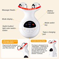 Eveekon 2026 Nouveauté Appareil de beauté à domicile 7-en-1 Masseur facial anti-rides avec USB-C