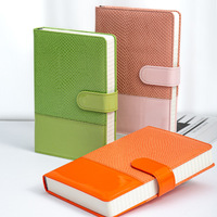 Cahier planificateur en cuir personnalisable série 'Spot' A5 360 pages épaissies 100 feuilles épissage boucle imprimé Logo promotionnel