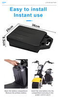 Batterie Harley 12V-72V 20Ah-50Ah pour fauteuil roulant électrique, scooter et vélo électrique Citycoco, directement de l'usine, pour moto électrique