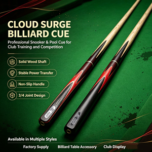Taco de Snooker Inglés Hecho a Mano O'MIN <span class=keywords><strong>Cloud</strong></span> Surge - Madera de Fresno Norteamericano con Incrustaciones de 4 Lados, Estructura Estable Antideformación - Product Image 2