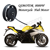 QS MOTEUR Moteur de moyeu de moto électrique à grande vitesse 8000W 17*3.5 pouces V3 V4 120KPH État neuf