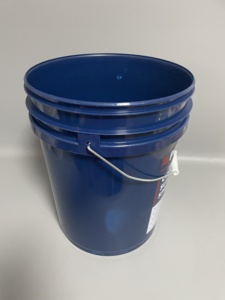 Seau plastique rond et bleu de 20 l, couvercle et poignée imprimés, <span class=keywords><strong>tambour</strong></span> vide de haute qualité, livraison gratuite - Product Image 5