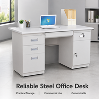 Bureau d'ordinateur multifonctionnel moderne en métal durable et écologique avec rangement pour le bureau, la maison, l'école et l'hôpital