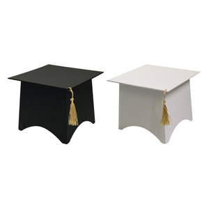 Heartfelt Doctoral Cap Graduation Flower Gift Box Arrangement de fleurs élégant pour bougies Souvenirs Savon Durable 'Fleur Éternelle' - Product Image 1