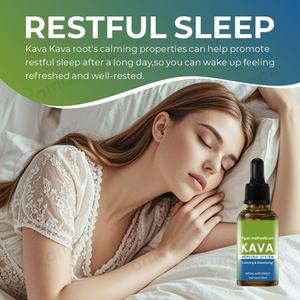 Amaz OEM Extrato Líquido de Raiz de Kava Kava, Suplemento Orgânico com Ashwagandha, Gotas de Kava para Sono e Calma - Product Image 4