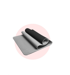 Esterilla de goma natural para Yoga, estera antideslizante de TPE, ecológica, personalizada, con logotipo personalizado, color gris - Product Image 2