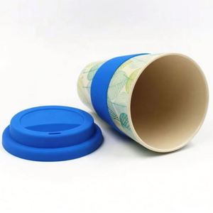 Botella de Agua Ecológica con Impresión Completa, Taza de Café Reutilizable de Fibra de Bambú Personalizable al por Mayor - Product Image 3