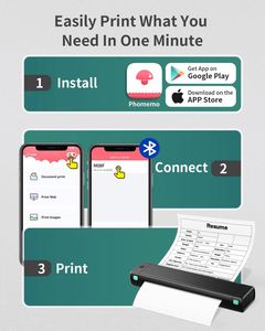 Phomemo M08F <strong>A4</strong> Portable Thermal <strong>Printer</strong> Wireless WIFI <strong>A4</strong> Thermal Absorbent <strong>Paper</strong> Support <strong>A4</strong> Thermal <strong>Paper</strong> - Product Image 2