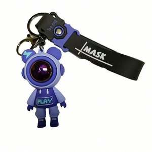 Porte-clés personnalisé Kawaii Astronaut Rainbow - Porte-clés mignon pour femmes, clés de voiture, sacs à dos et portefeuilles - Product Image 4