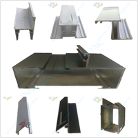 Profilés d'extrusion en aluminium gris argenté pour la fabrication de fenêtres et portes coulissantes colombiennes/costaréennes