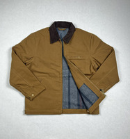 Manteau décontracté pour homme en toile de coton doublée, col rabattu, nouvelle collection hiver, veste pour homme