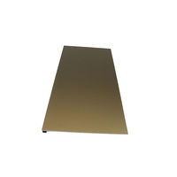 Plaque en aluminium anodisé sablé or rose pour la décoration d'hôtels de luxe