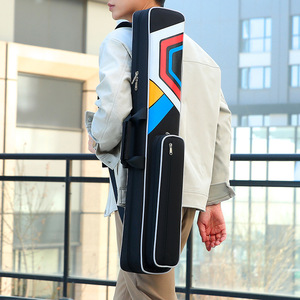 Sac <span class=keywords><strong>de</strong></span> transport pour queue <span class=keywords><strong>de</strong></span> billard 1/2, nouveau style, grande capacité, 7 emplacements, étui <span class=keywords><strong>de</strong></span> billard en nylon haute densité et <span class=keywords><strong>film</strong></span> 900D - Product Image 2