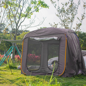 Carpa de Exterior Automática Plegable para 6-8 Personas, Protección UV, Doble Capa de Poliéster, Toldo Trasero para Coche, Refugio para Acampar - Product Image 2