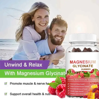 SPL OEM Minéraux en vrac Magnésium Glycinate Complexe 3-en-1 D3 K2 Ashwagandha Gommes pour le sommeil Supplément de Magnésium Glycinate en Gommes