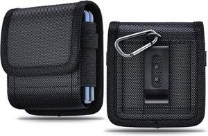 Étui à rabat pour <span class=keywords><strong>téléphone</strong></span>, avec clip de fixation à la ceinture, fermeture magnétique, étui portefeuille en cuir pour Alcatel Go, TCL Flip 4/3 - Product Image 2