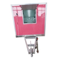 Remorque de camion de cuisine mobile en aluminium Blackser 4,8 m avec certification DOT ADR, remorques de cuisine roses, remorque de cuisine carrée