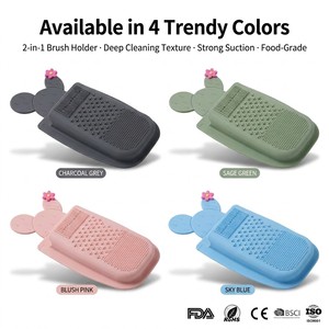 Tappetino Multiuso per la Pulizia dei Pennelli da Trucco, Porta Rossetti in Silicone, Organizer Cosmetico Premium per Pennelli - Product Image 6