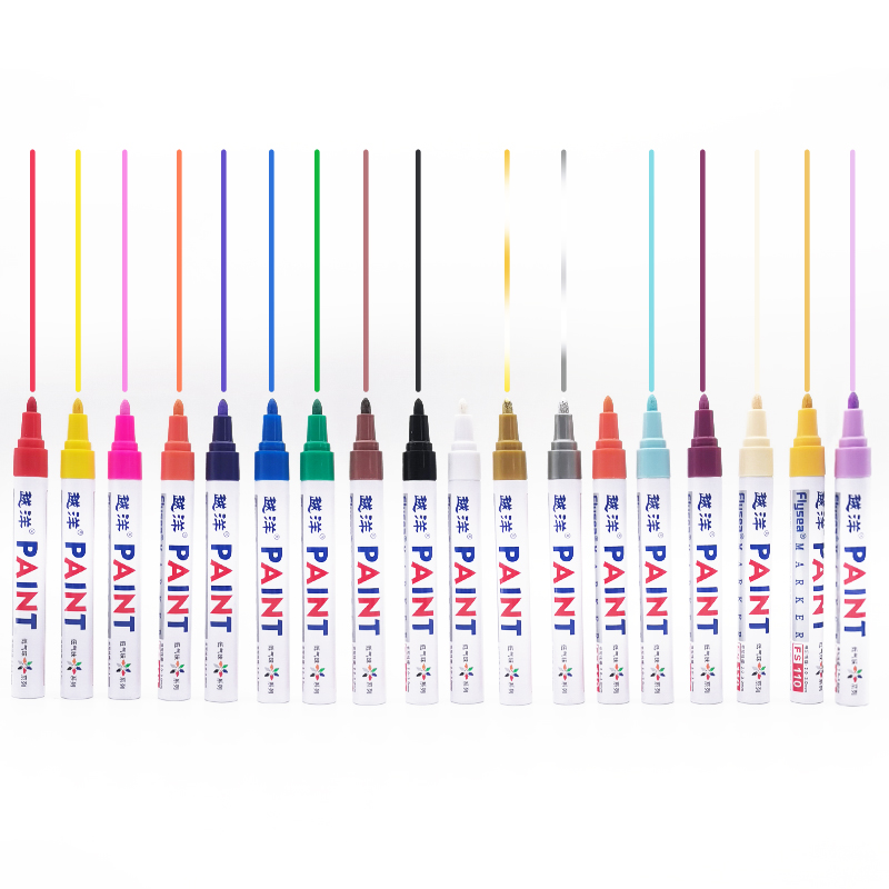 Oil-based Anti-fading Coating Diy Paint Marker  Permanent Tire Marker Pen White Marker For Metal