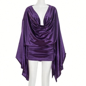Nouveautés 2026 Robes tendance pour femmes Boutique élégante Col en V Manches longues Robes sexy - Product Image 4