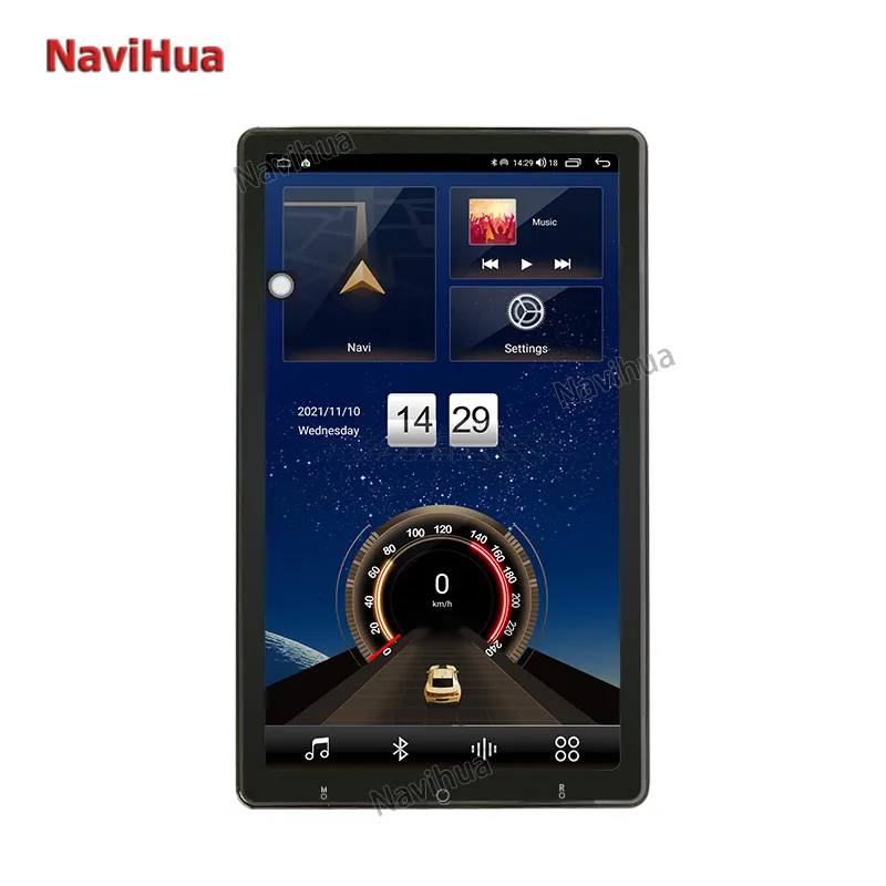 Navihua Android radyolar Para 13.3 araç DVD oynatıcı inç evrensel makine kafası ünitesi monitör oyuncu GPS navigasyon Android oto