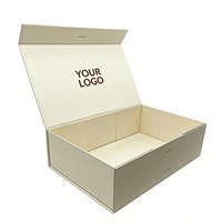 Nouvelle boîte à fermeture magnétique en forme de livre, en carton rigide, avec logo personnalisé, estampage à chaud, laminage mat, emballage cadeau pour vêtements en éponge