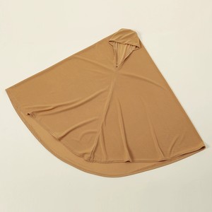 Islamice Instant Pull Up Hijab Headscarf Crystal Linen Solid Color Breathable <b>Oversized</b> Pullover Round Khimar Instant Hijab - Product Image 5
