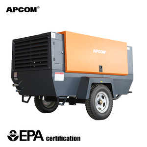 เครื่องอัดอากาศดีเซลแบบพกพาสำหรับงานหนัก 375-650CFM 12/13/14/15/18 บาร์ แบบสกรู สำหรับงานก่อสร้างและงานเหมือง - Product Image 2
