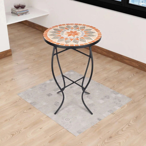 Ensemble de meubles de <span class=keywords><strong>bistrot</strong></span> vintage français en mosaïque, <span class=keywords><strong>table</strong></span> <span class=keywords><strong>ronde</strong></span> en <span class=keywords><strong>fer</strong></span> <span class=keywords><strong>forgé</strong></span> pour jardin, balcon - Product Image 4
