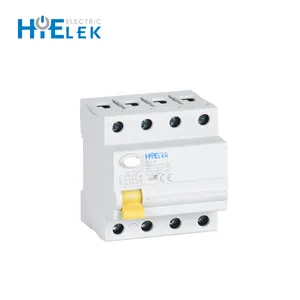 4 Tiang 10mA,30mA,100mA,300mA Residual Current Circuit Breaker RCCB ELCB dengan Semko,CB,CE Sertifikat