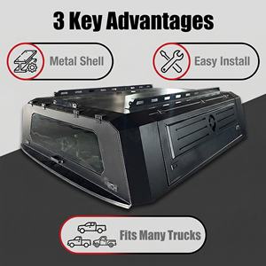 Cubierta de Caja de Aluminio para Camioneta Mitsubishi Triton GSR 2020+ L200 Gladiator <span class=keywords><strong>F150</strong></span>, Impermeable - Product Image 3