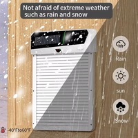 Porte de poulailler automatique à enroulement avec capteur infrarouge anti-pincement, rechargeable par énergie solaire et contrôlable par application