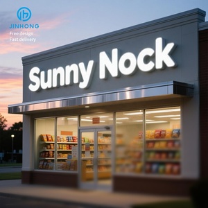 Xây dựng chống thấm Acrylic dẫn đăng ký ban Backlit kênh chữ ký 3D Thư ký in frontlit kim loại thép không gỉ - Product Image 4