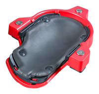 GZ100 Roulettes de genou rouges avec support thoracique, roues à haute efficacité, 72x68x30cm, garantie 1 an pour le ponçage des sols
