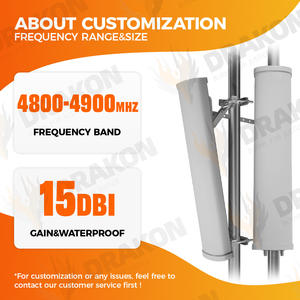 Drakon ad alto guadagno 15dBi copertura a lunga distanza direzionale stazione Base settore BTS pannello <span class=keywords><strong>Antenna</strong></span> 4800-4900MHz verticale - Product Image 3