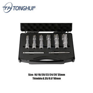 TCT Set di frese per broccia <span class=keywords><strong>anulare</strong></span> con nucleo magnetico Set di punte per foratura in lamiera di acciaio e rame in alluminio - Product Image 3