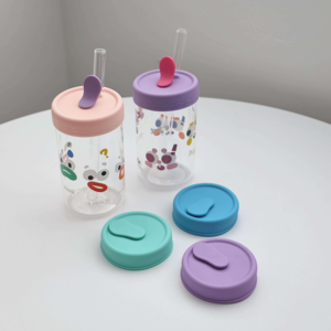 Cute Cartoon Dust-proof Silicone Cover with Double-Hole for Large Straws Business & Promotional <b>Gift</b> Idea - Product Image 1