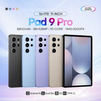 Şık Pad9 Pro İş Ofis Tableti 10.5 inç 16GB+1TB Deca Çekirdekli HD Kamera Akıllı Bölünmüş Ekran Android 15 5G Tablet PC