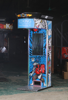 Machine d'arcade de boxe électronique à monnayeur, durable, en métal et plastique, rechargeable, pour usage intérieur, pour les plus de 8 ans, en anglais