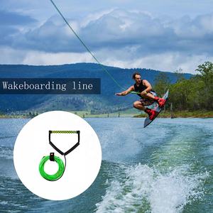 Corde de ski nautique UHMWPE personnalisée en usine 75ft avec poignée EVA de 15 pouces pour les sports de parc aquatique de surf de <span class=keywords><strong>wakeboard</strong></span> unisexe - Product Image 6