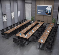 Table de conférence moderne avec chaise de bureau, salle de réunion Konferenztisch Mesa De Reuniones Tavolo Da